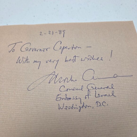 The Holy Land: Israel From The Air By Baron Wolman Hardcover 1989 Personalized I - Picture 2 of 7